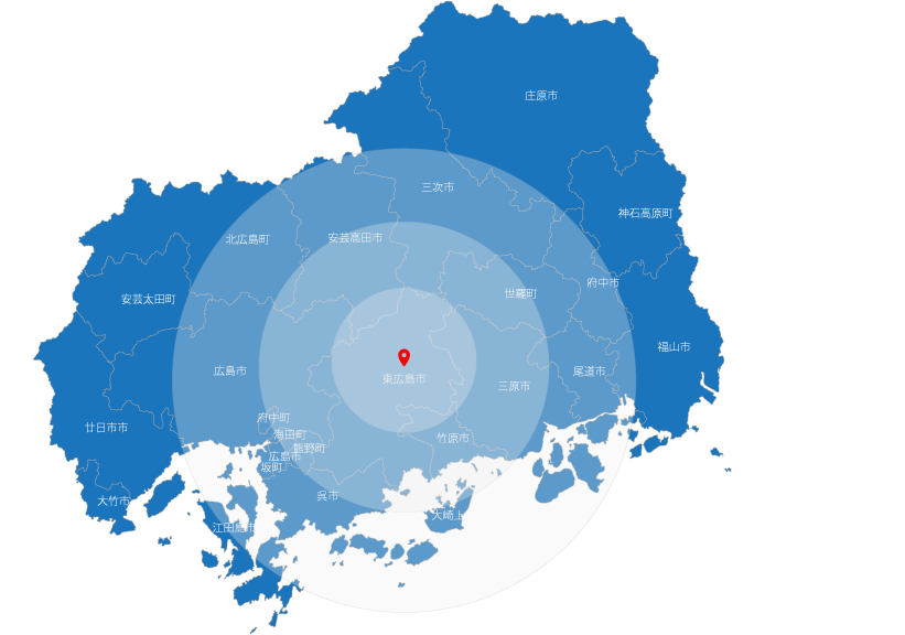 対応エリアマップ